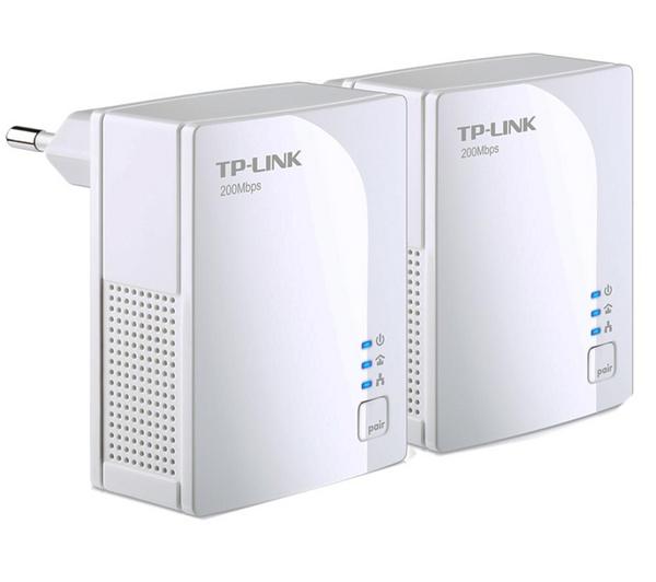 Foto Tp-link kit de encendido 2 adaptadores cpl 200 mbps powerline av200 na