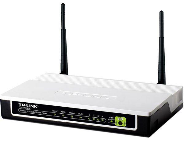Foto Tp-Link Router modem ADSL2+ WiFi 300 Mbps TD-W8961ND + conmutador 4 puertos