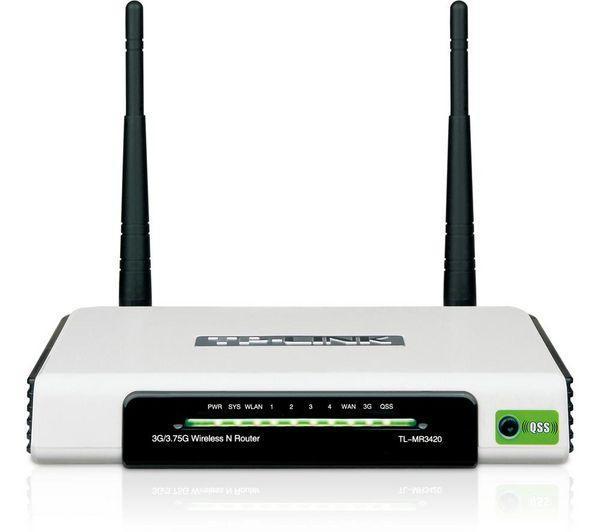 Foto Tp-Link Router WiFi 3G 300 Mbps TL-MR3420 + conmutador de 4 puertos