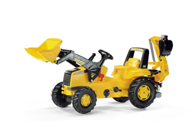 Foto Tractor cat con bulldozer y escabadora