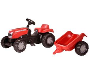 Foto tractor de pedales massey ferguson con remolque