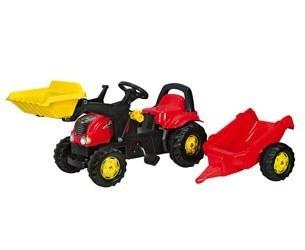 Foto Tractor de pedales rolly kid-x con pala y remolque