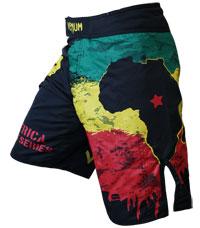 Foto Traje De Baño Para Hombres - Venum Africa Flag Fightshorts - Black