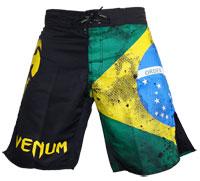 Foto Traje De Baño Para Hombres - Venum Brazilian Flag Fightshorts - Black