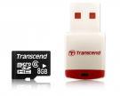 Foto Transcend tarjeta memoria micro secure digital sd 8gb TS8GUSDHC4-P3 +