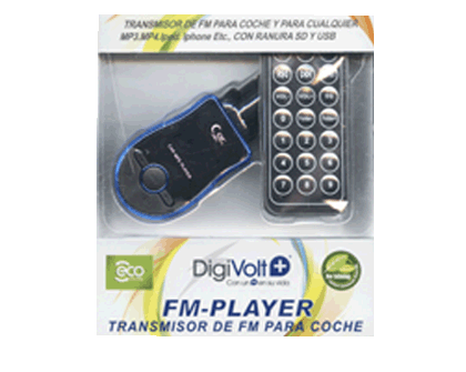 Foto Transmisor FM inalambrico reproductor MP3 DigiVolt FM1