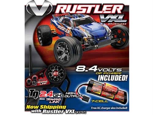 Foto Traxxas Rustler Vxl 2.4Ghz w/7 Cell Battery RTR 3707