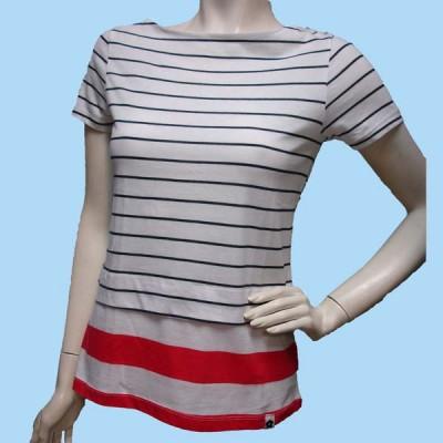 Foto Tres boutons: camiseta marinera de rayas