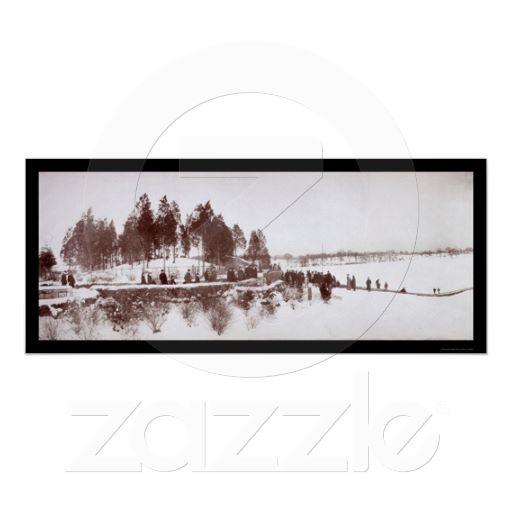 Foto Trineo largo Nevado Boston, foto 1904 del mA Posters