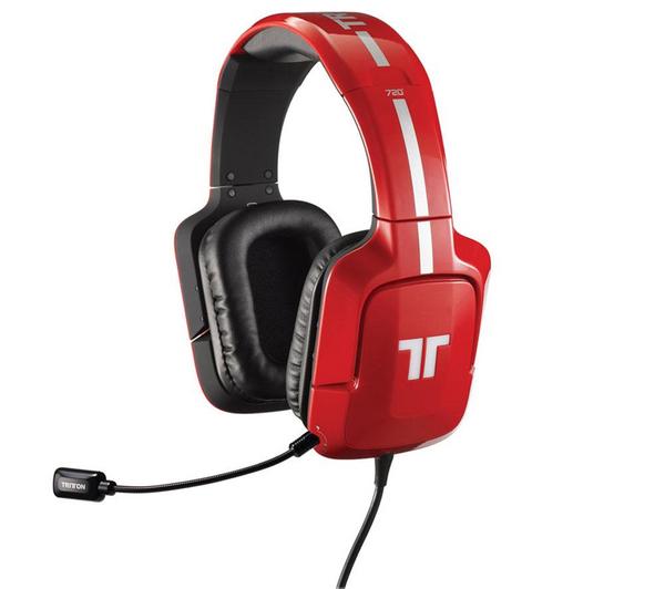 Foto Tritton Cascos con micro cableados AX720 Rojo Para Mac, PC, PS3, XBOX 360