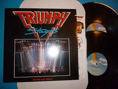 Foto Triumph Stages Double Live Album  - 1985 - Edición Usa - Mca Records