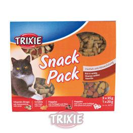Foto Trixie Snack Pack, Surtido 4 Drops Gatos 125 Gr