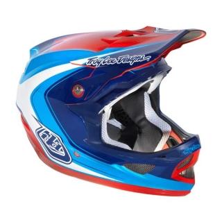 Foto Troy Lee Designs Casco D3 Compo Mirage Azul Rojo 2013