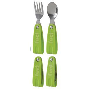 Foto Trudeau Fuel 2 piece foldable cutlery set Green