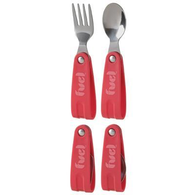Foto Trudeau Fuel 2 piece foldable cutlery set Red