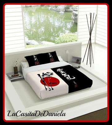 Foto Tsuki Funda Nórdica Nagasaki Nordica Japonés Blanco/negro/zen Chillout/duvet