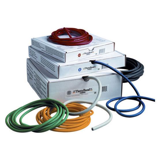 Foto Tubo elástico Thera-Band Tubing color rojo resistencia media 30,5 m.
