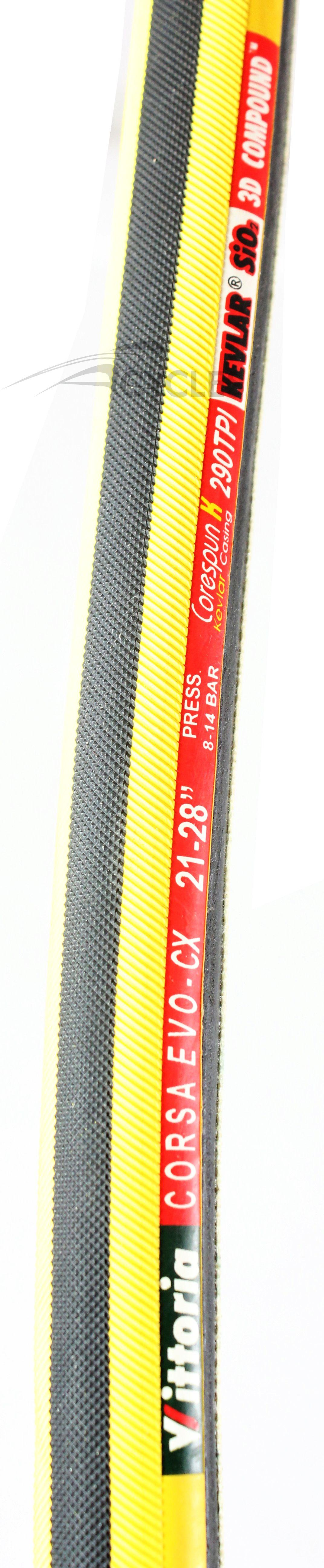 Foto Tubular Vittoria Corsa Evo CX 700x21 Amarillo 290TPI