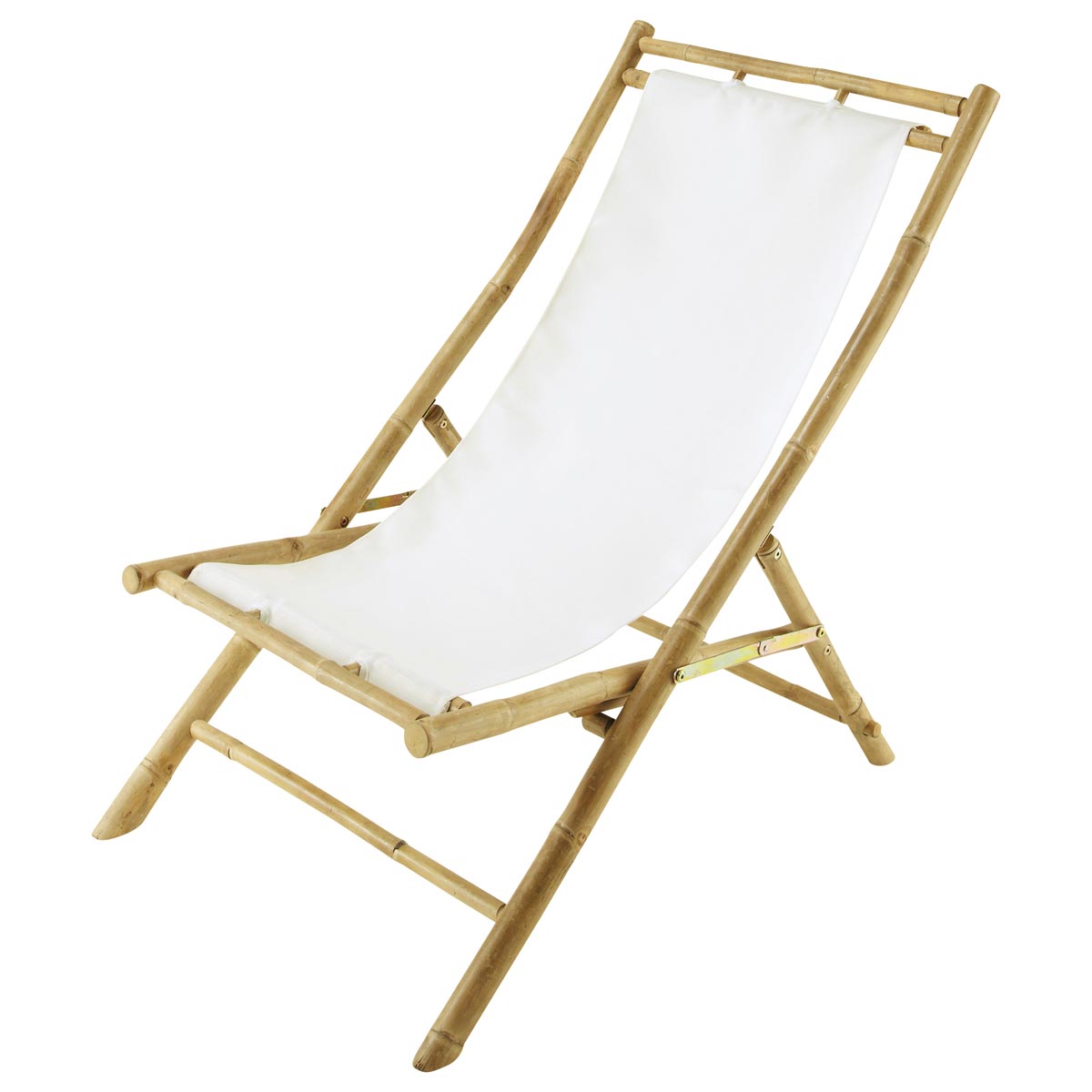 Foto Tumbona / silla de playa plegable bambú crudo Robinson
