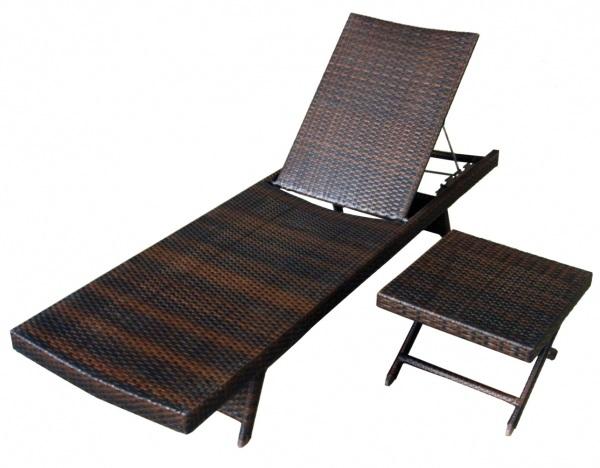 Foto Tumbona Sun rattan chocolate