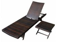Foto Tumbona sun rattan chocolate