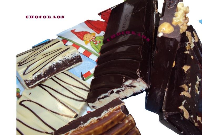 Foto Turron de café. cobertura de chocolate 70%