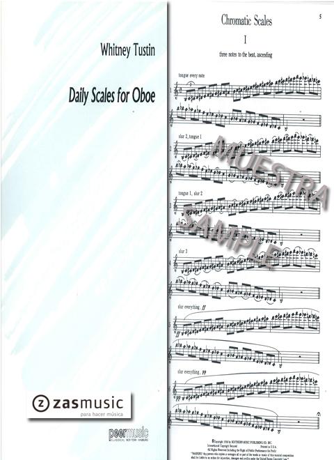 Foto tustin, whitney: daily scales for oboe