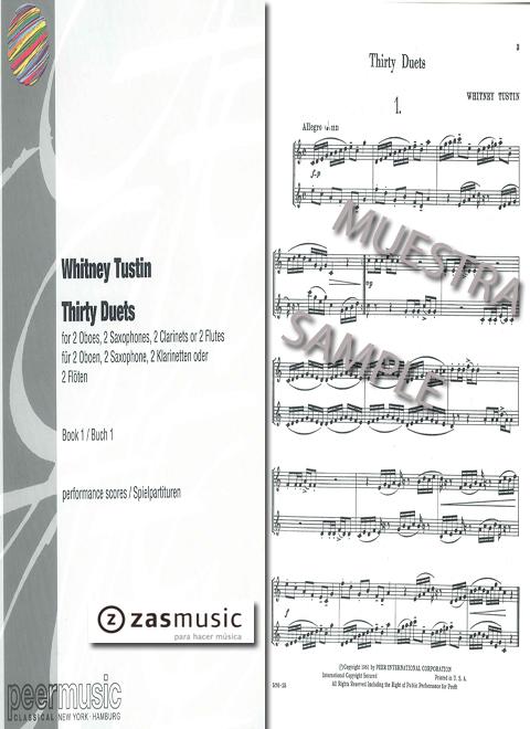 Foto tustin, whitney: thirty duets for 2 oboes, 2 saxophones, 2 c