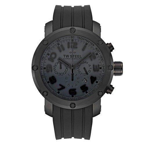 Foto TW Steel TW-129 - Reloj cronógrafo de caballero de cuarzo con correa de silicona negra - sumergible a 100 metros