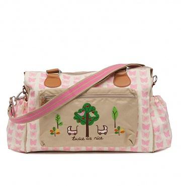 Foto Twins Bag Blue Pink Butterflies
