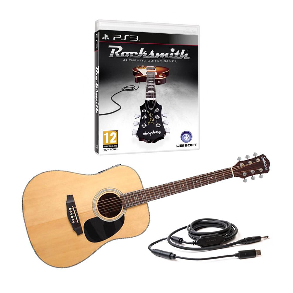 Foto Ubisoft Rocksmith Ps3 + Guitarra Elctrica Eagletone Dg-solo Eq