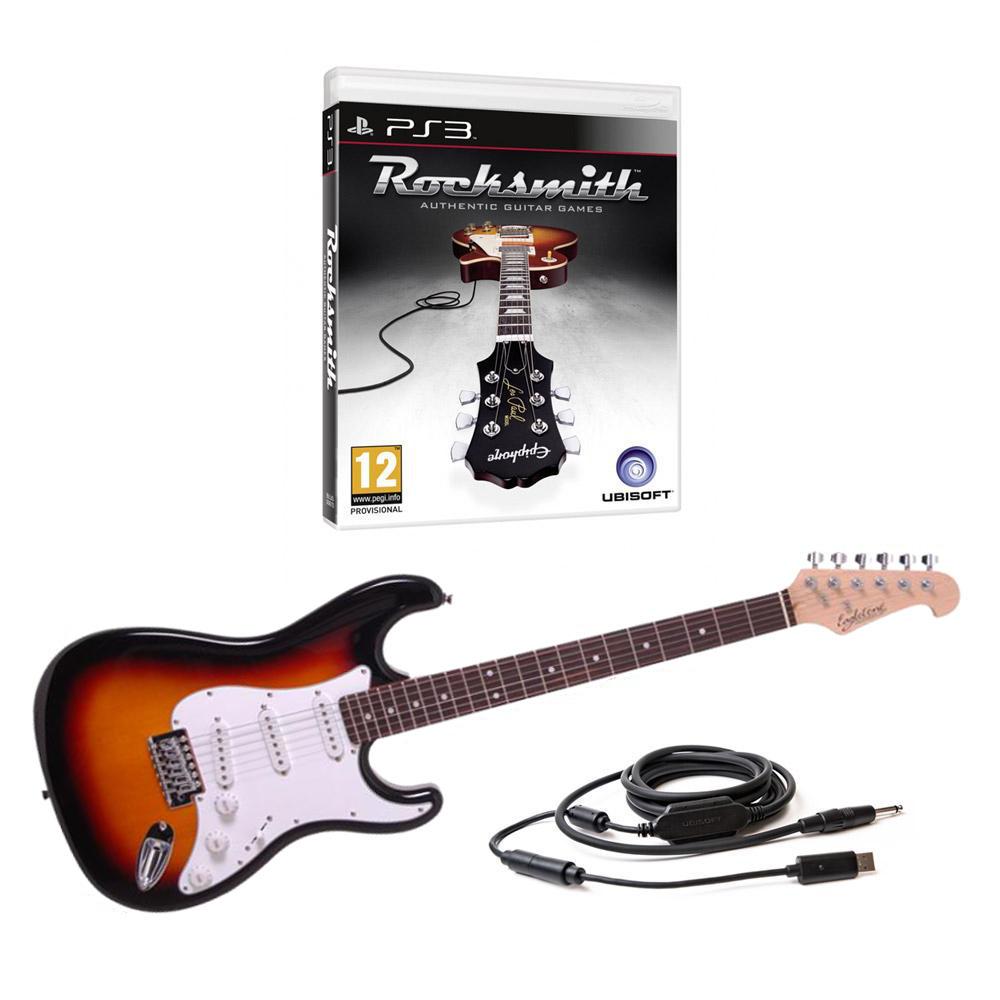 Foto Ubisoft Rocksmith Ps3 + Guitarra Elctrica Eagletone Sun State - Sunbur