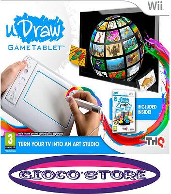 Foto Udraw Game Tablet + Udraw Studio Artista Al Instante En Castellano Nuevo Wii