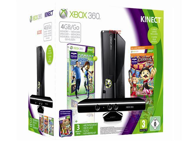 Foto Ultimas Uds! Consola Xbox 360 4gb + Sensor Kinect + Carnival + Kinects