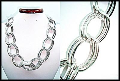 Foto Ultimo_precioso Collar De Importacion Diseño Rodio Plata _1 Solo Gasto De Envio