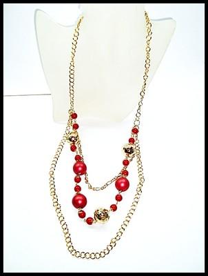 Foto Ultimo_precioso Collar De Importacion Rodio Oro Y Cereza _1 Solo Gasto De Envio