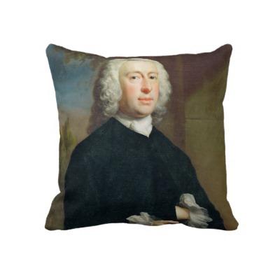 Foto Un hombre desconocido en el negro, 1735 (aceite en Almohada