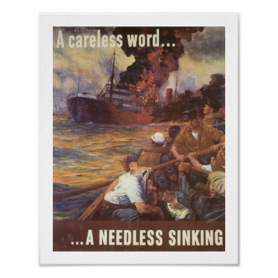 Foto Una palabra descuidada… un hundimiento innecesario Poster