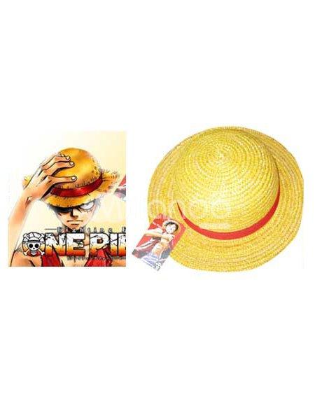 Foto Una pieza Monkey D Luffy sombrero de Cosplay paja sombrero piratas