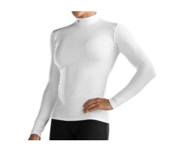 Foto Under Armour - Mujer Coldgear Subzero Compression Mock camiseta blanco - XS