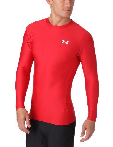 Foto Under Armour Coldgear Crew Ii Mock First Layer Compression Top Long Sleeved For Men To Protect Against Cold Red M