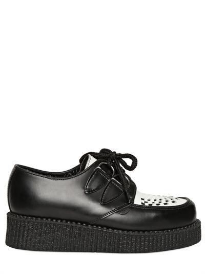 Foto underground wedges de piel creeper 35mm