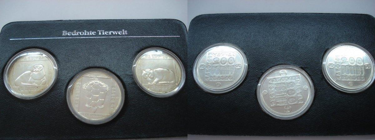 Foto Ungarn 3x 200 Forint 1985