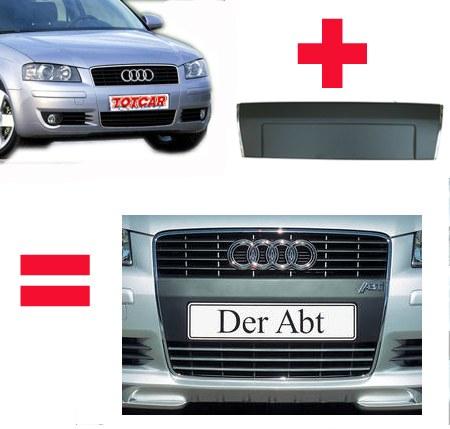 Foto Union parrilla frontal abt para audi a3 8p 03>05
