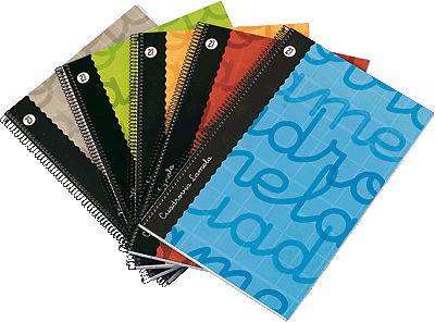 Foto Unipapel cuaderno espiral 4º lamela 80 hojas cuadr 2 5 envase de 5 uds color azul (Paquete de 5 unidades)