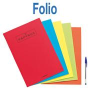 Foto Unipapel Cuaderno lomo grapado rayado pautado Folio Surtido de colores