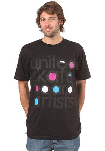 Foto United Skateboard Artists Century S/S T-Shirt black/white b . blue fuchsia black