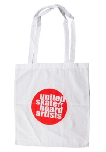Foto United Skateboard Artists Logo Shopping Bag white/red