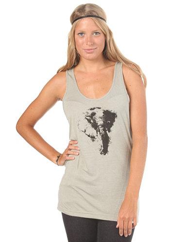Foto United Skateboard Artists Womens Elephant Long Tank Top taupe/black