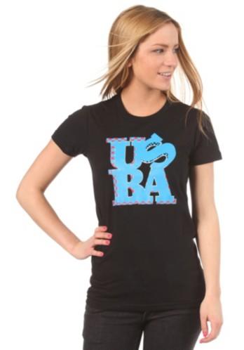 Foto United Skateboard Artists Womens Love USBA S/S T-Shirt black/red b. blue white
